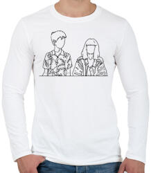 printfashion End of the f**king world - Férfi hosszú ujjú póló - Fehér (2489952)
