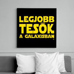printfashion Legjobb tesók a Galaxisban Star Wars - Vászonkép - Fekete (11870721)