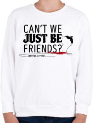 printfashion Just be friends - Jeffrey Dahmer - Gyerek pulóver - Fehér (9336707)