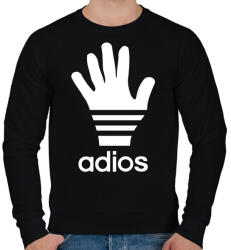 printfashion Adios - Férfi pulóver - Fekete (1187206)