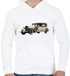 printfashion Classic - Férfi kapucnis pulóver - Fehér (5164099)