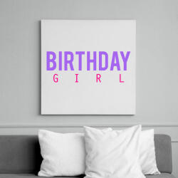 printfashion Szülinapos csaj - Vászonkép - Fehér (6625024)