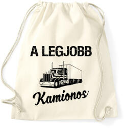 printfashion Legjobb kamionos - Sportzsák, Tornazsák - Natúr (1007360)