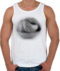 printfashion Halftone mouth - Férfi atléta - Fehér (15895549)