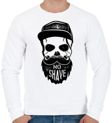 printfashion No Shave November - Férfi pulóver - Fehér (1971370)