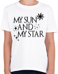 printfashion My Sun And My Star - Gyerek póló - Fehér (2197428)
