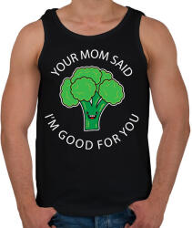 printfashion Your mom said - Férfi atléta - Fekete (2263254)