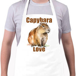 printfashion Capybara Love - Kötény - Fehér (16254070)