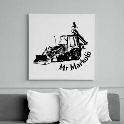 printfashion mr markoló - Vászonkép - Fehér (6629675)