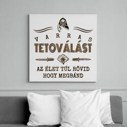 printfashion Varras tetoválás - Vászonkép - Fehér (12607854)