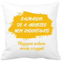 printfashion Sajnálom - Orvos - Párnahuzat, Díszpárnahuzat - Fehér (7222380)