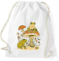 printfashion Békák és gomba - Sportzsák, Tornazsák - Fehér (13956233)