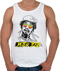 printfashion Peter Tosh - Reggae - Férfi atléta - Fehér (7660523)