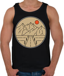 printfashion Utazás, túra - Férfi atléta - Fekete (6867925)