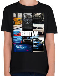 printfashion BMW 4 life - Gyerek póló - Fekete (5922110)