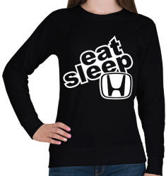 printfashion Eat Sleep Honda - Női pulóver - Fekete (2243085)