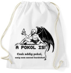 printfashion a pokol is! - Sportzsák, Tornazsák - Fehér (2087728)