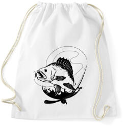 printfashion fishing - Sportzsák, Tornazsák - Fehér (3293714)