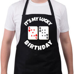 printfashion 56 POKER SZÜLINAP - Kötény - Fekete (9842509)
