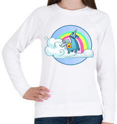 printfashion fortnite llama - Női pulóver - Fehér (1588946)