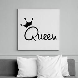 printfashion Queen - Vászonkép - Fehér (6624544)