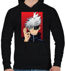printfashion Jujutsu Kaisen Gojo - Férfi kapucnis pulóver - Fekete (5766765)