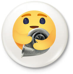 printfashion Turbó - Kitűző, hűtőmágnes - Fehér (13039848)