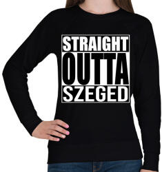 printfashion Straight Outta Sopron - Női pulóver - Fekete (935226)