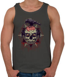 printfashion Állati ösztön - Férfi atléta - Sötétszürke (164613)