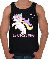 printfashion unikornis - Férfi atléta - Fekete (6030287)