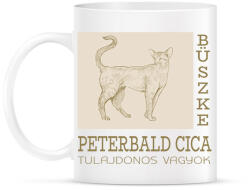 printfashion Büszke cica tulajdonos - Peterbald - Bögre - Fehér (6308750)