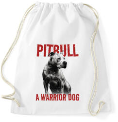 printfashion Pitbull - Sportzsák, Tornazsák - Fehér (13679345)