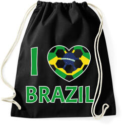 printfashion I love Brazil - Sportzsák, Tornazsák - Fekete (10788567)