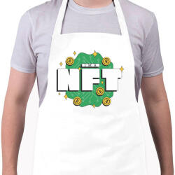 printfashion NFT vagyok - non fungibe token - Kötény - Fehér (5644058)