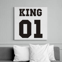 printfashion King - Vászonkép - Fehér (6622707)