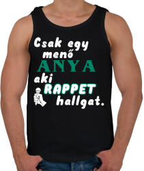 printfashion Anya, aki Rappet hallgat. - Férfi atléta - Fekete (2522400)