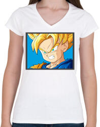 printfashion Dragon ball karakterek5 - Női V-nyakú póló - Fehér (12591297)
