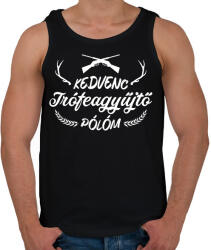 printfashion Trófeagyűjtő póló - Férfi atléta - Fekete (7492360)