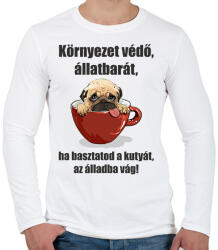 printfashion allatbarat-001 - Férfi hosszú ujjú póló - Fehér (2547805)