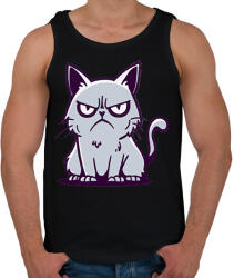 printfashion Macska - Férfi atléta - Fekete (16139936)