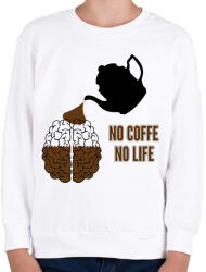 printfashion no coffe - Gyerek pulóver - Fehér (3395658)