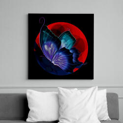 printfashion butterfly - Vászonkép - Fekete (15856592)