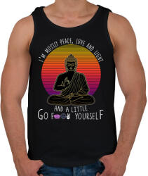 printfashion a little go f yoselfbk - Férfi atléta - Fekete (1986768)