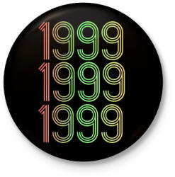 printfashion 1999 - Kitűző, hűtőmágnes - Fekete (4281073)