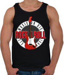 printfashion Rock and roll - Férfi atléta - Fekete (14226137)