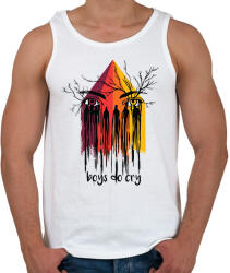 printfashion boys do cry - Férfi atléta - Fehér (1988677)