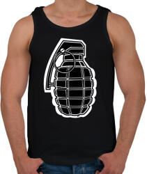 printfashion Gránát - Férfi atléta - Fekete (1291375)