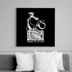 printfashion Barista - Vászonkép - Fekete (6649533)