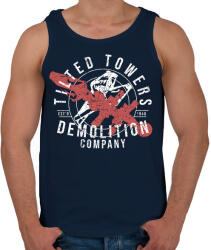 printfashion Fortnite - Tilted Towers Company - Férfi atléta - Sötétkék (946557)