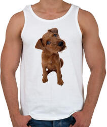 printfashion Cute Dog - Férfi atléta - Fehér (1725533)